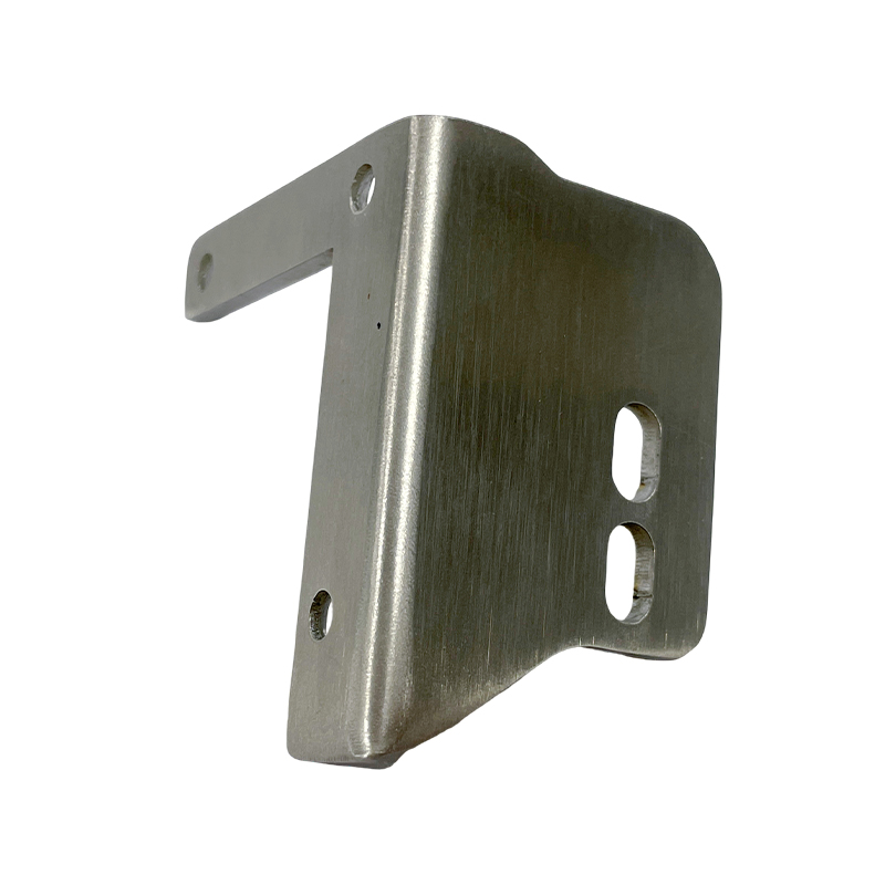 What are the precision requirements for the mounting holes of a custom-stamped stainless steel lower door hinge?